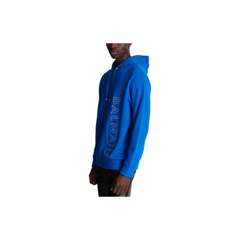 BALMAIN Embossed BALMAIN Hooded Sweatshirt-5