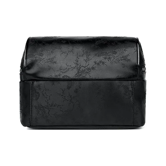 Fitchell Pu Backpack Women's Black/Silver-3