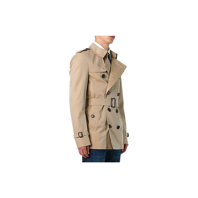 Burberry Trench Coat Men's Khaki-3