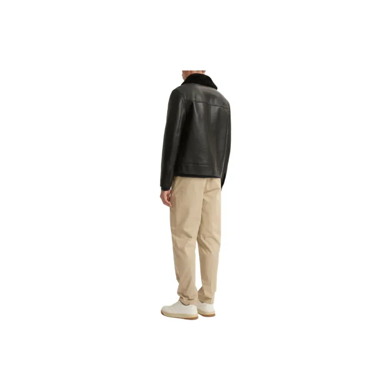 Yves Salomon Shearling collar Jacket-3