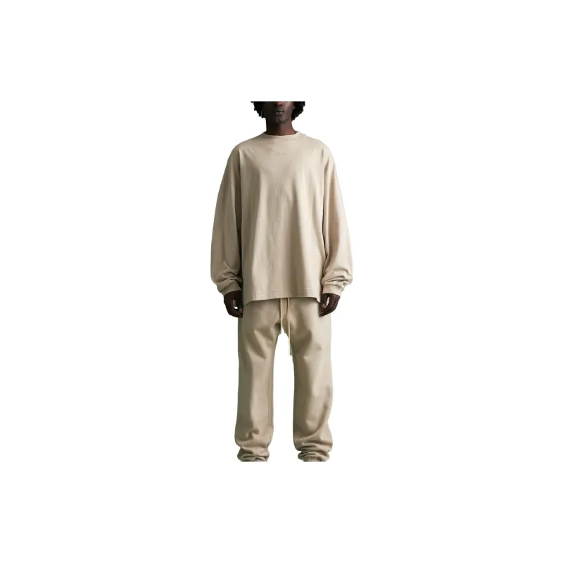 Fear Of God Essentials Logo embroidered Long sleeve T shirt-2