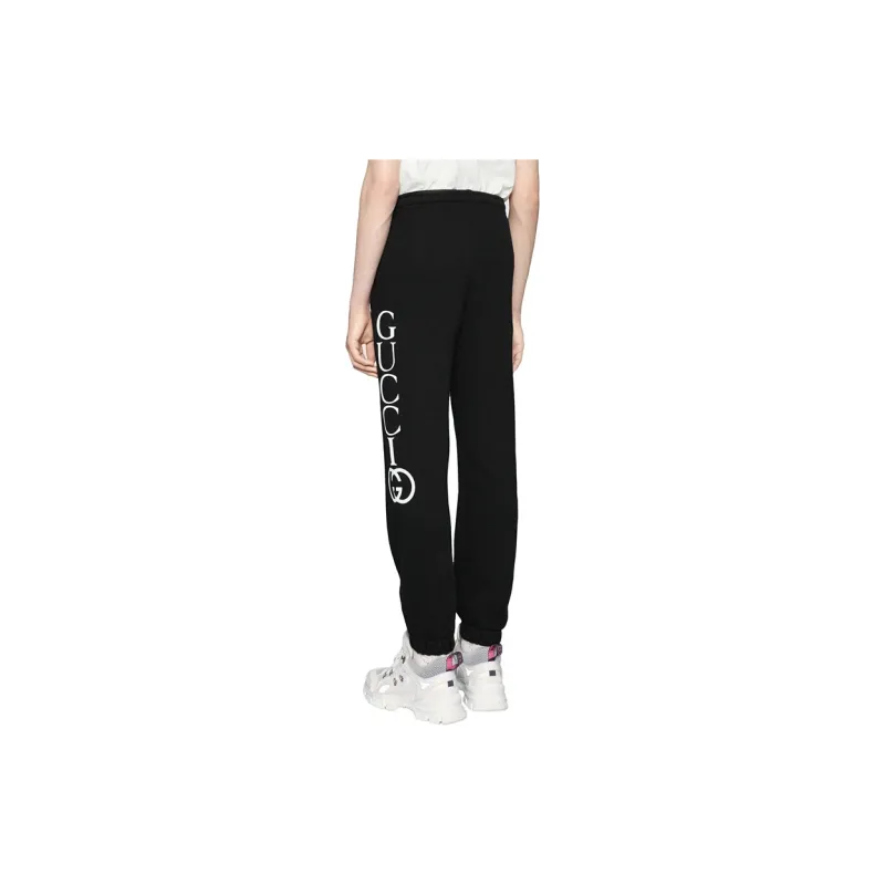 GUCCI Knitted Sports Pants Men's Black-2