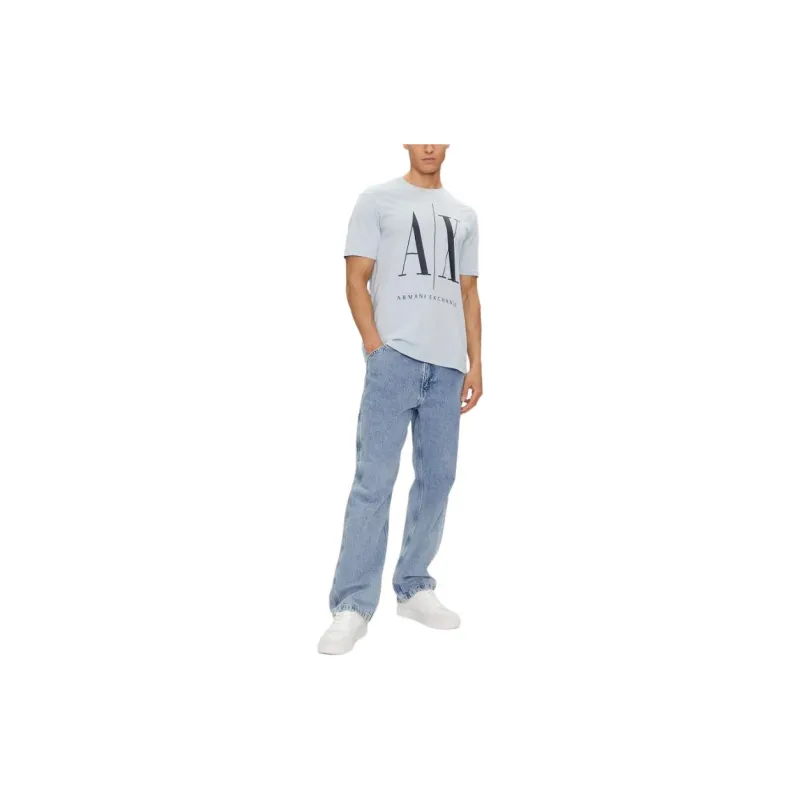 ARMANI EXCHANGEAE T Shirt Men Light Blue-2