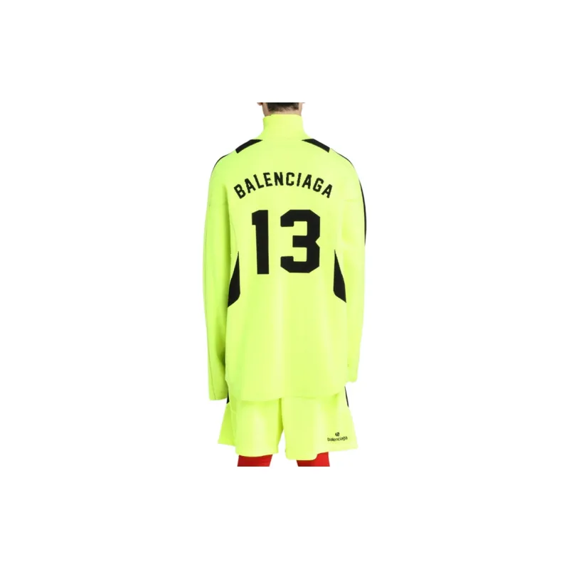 Balenciaga Sweatshirt Regular Fit Men's Neon Yellow-3