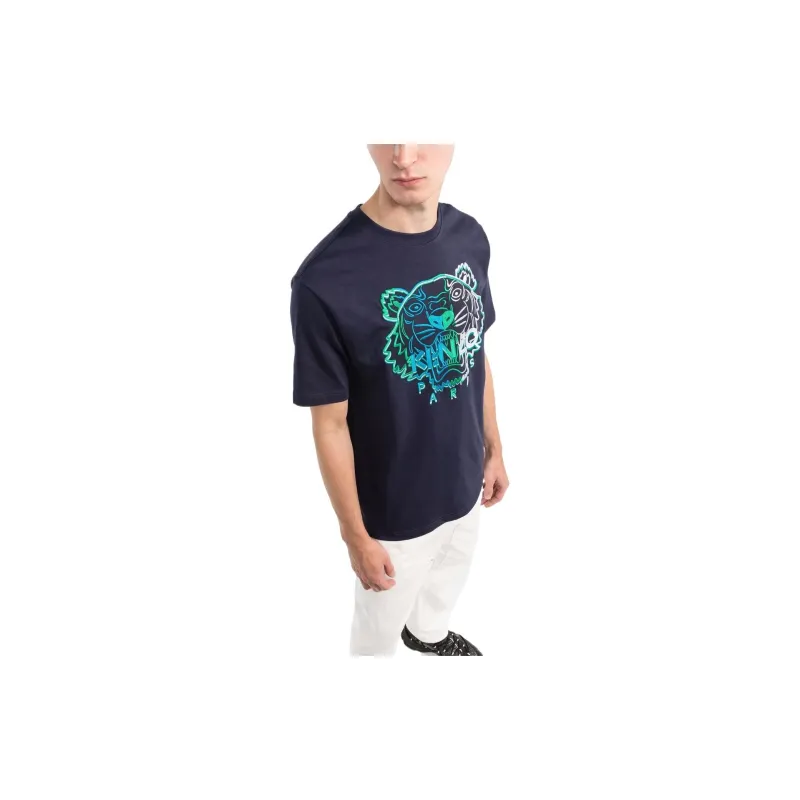 KENZO Classic Tiger Head FW22 T Shirt Men's Blue-3