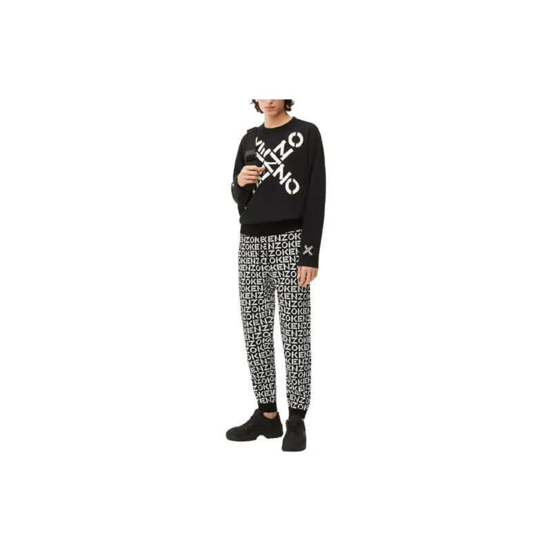 KENZO Casual Pants Men Black-4