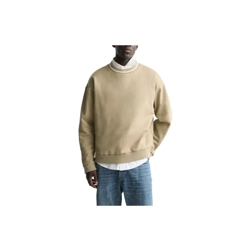 ZARA Sweatshirts Men Brown-2