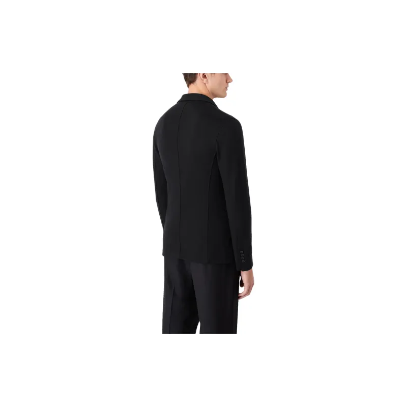 GIORGIO ARMANI Icon Single breasted Jacket In Pure Cashmere Jersey Cloth-7