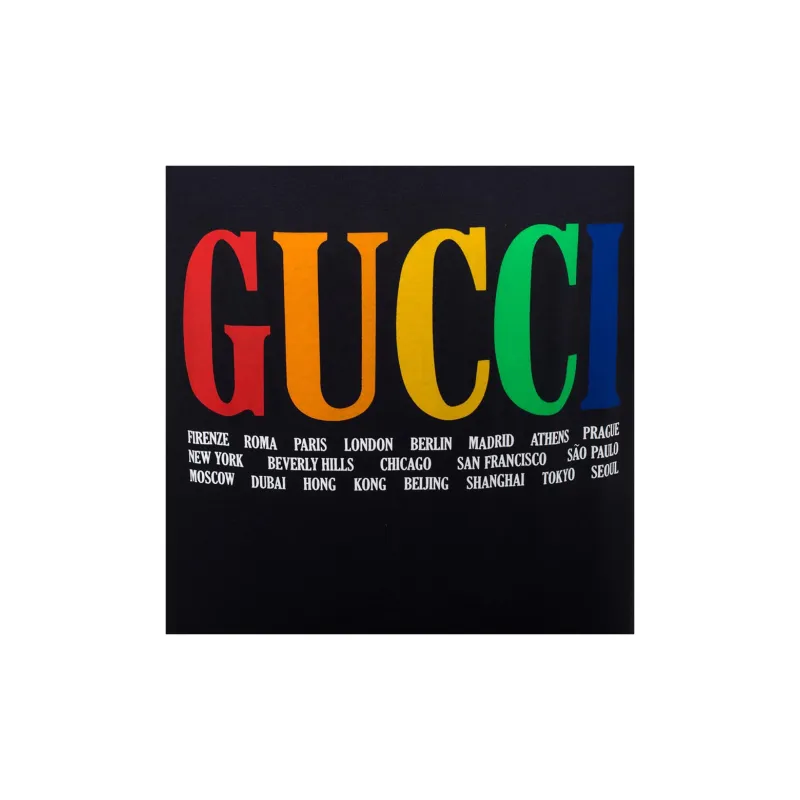 GUCCI T-Shirts Men Black-4