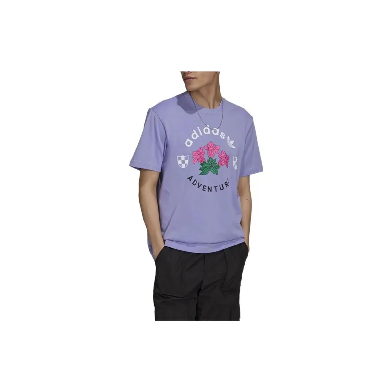 Adidas Originals T Shirt Men's Purple-1