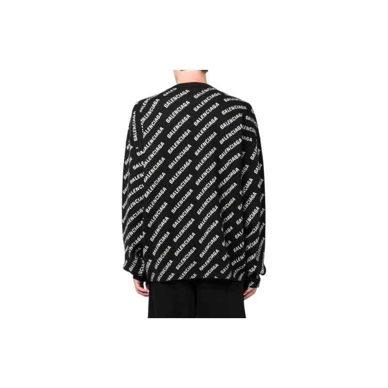 Balenciaga FW22 Sweater Men's Black-4