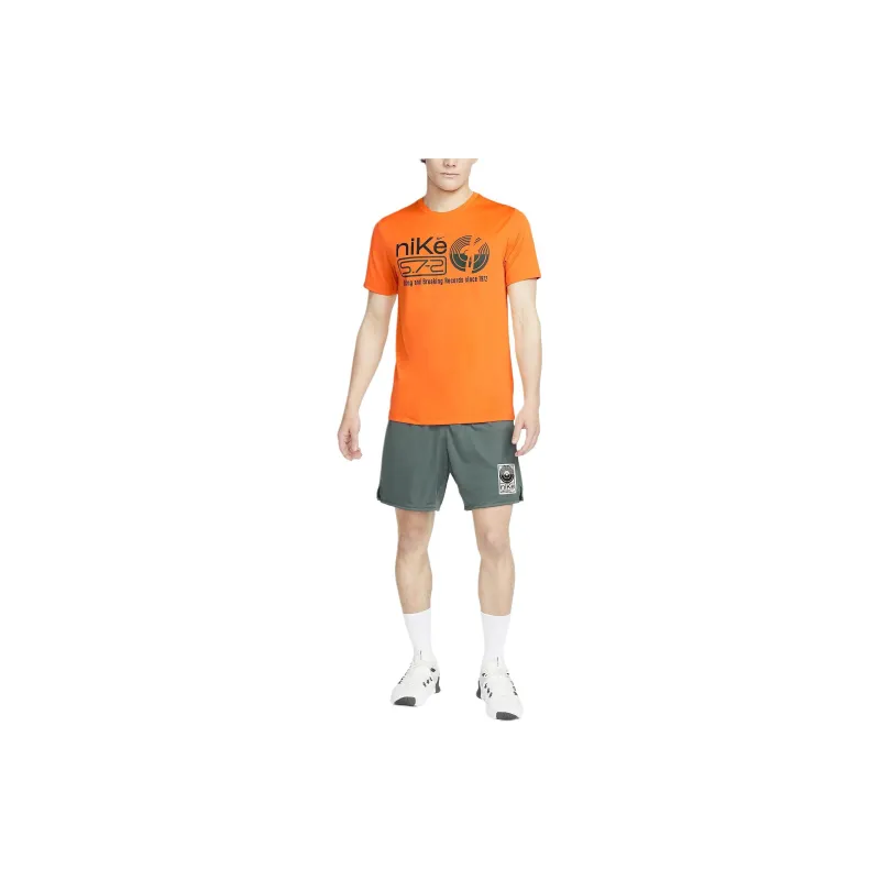 Nike Dri FIT T Shirt Men's Bright Orange-2