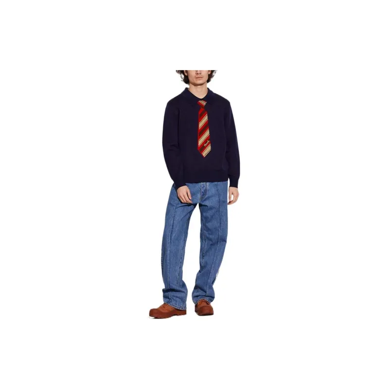 COACH Sweaters Men Marine Blue-1
