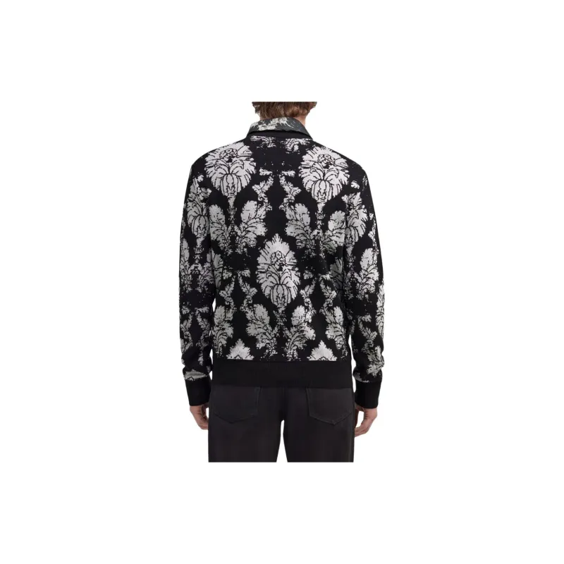 Roberto Cavalli Broccato Print Sweater-4