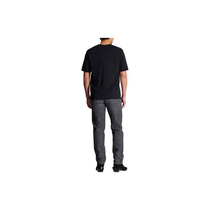 BALMAIN Flocked Coin T Shirt-3