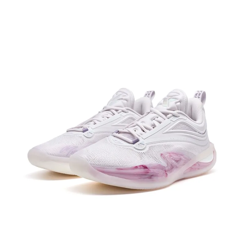 XTEP Zhang Zhenlin Generation Basketball Shoes Men Low Top Subtle Purple-2