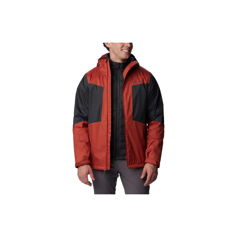 Columbia Waterproof And Breathable Windbreaker Jacket Men's Red-4