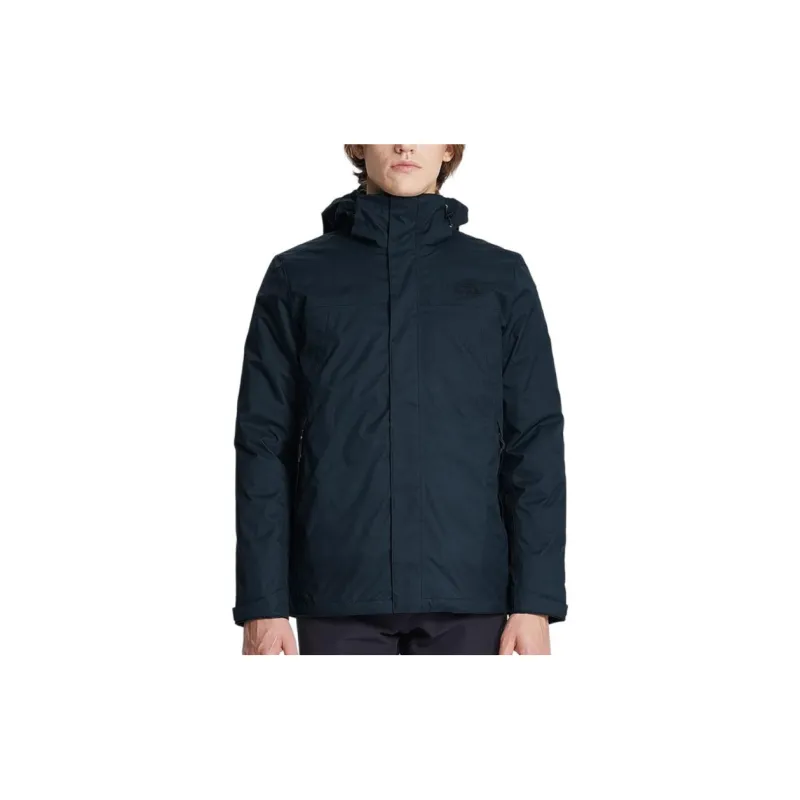 THE NORTH FACE Waterproof, Abrasion Resistant, Thermal Windbreaker Jacket Men's Dark Blue/Green-3