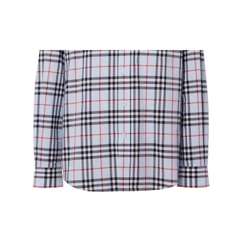 Burberry VINTAGE Shirts Men Light Blue-5