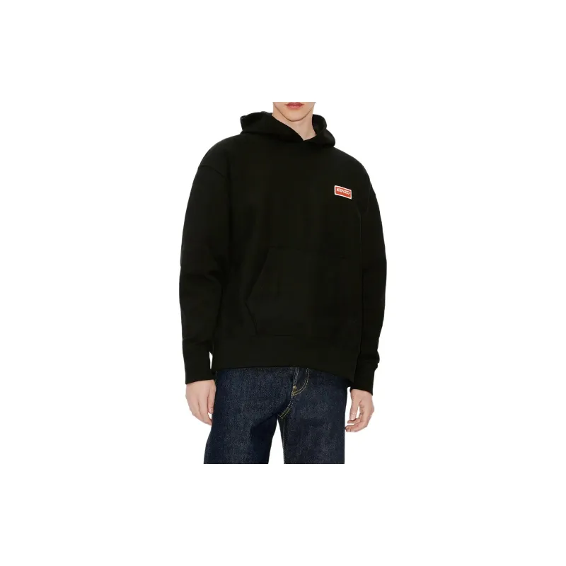 KENZO Logo Printed Long Sleeved Hoodie-4
