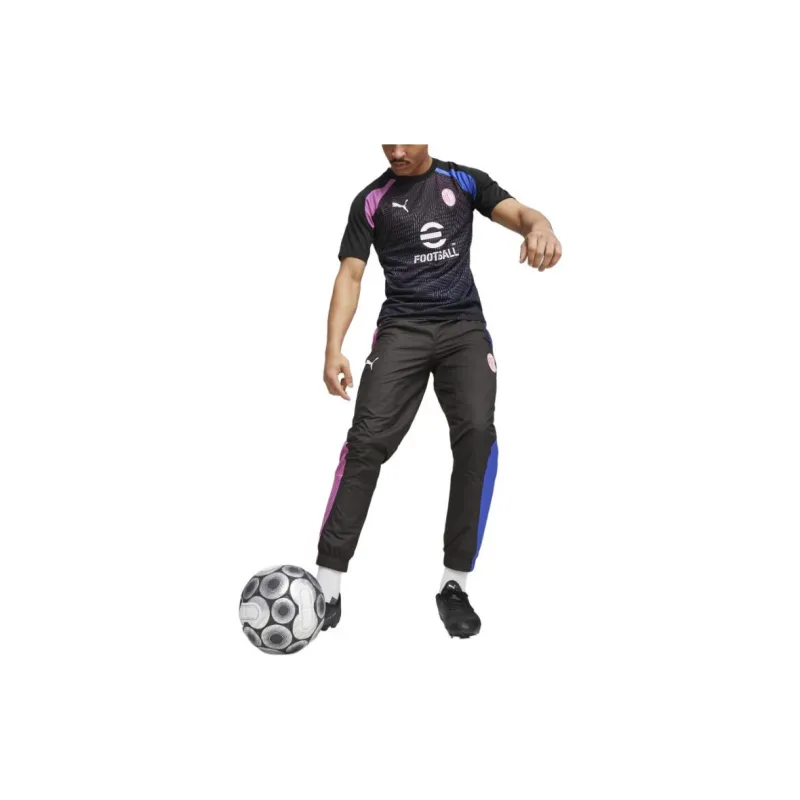 PUMA AC Milan Football Prematch Casual Pants Men Black-2