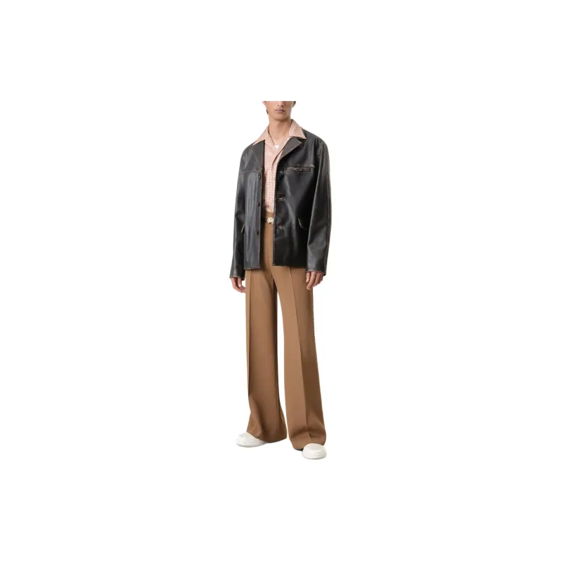 AMIRI Single breasted Leather Jacket-2