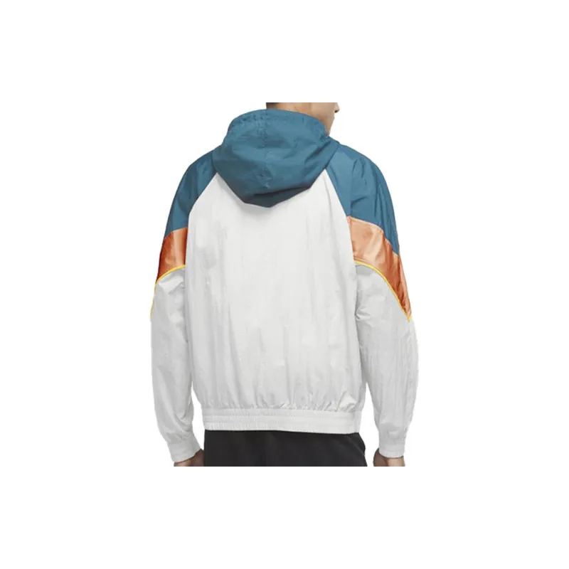 Nike Jackets Men Blue & White & Orange-4