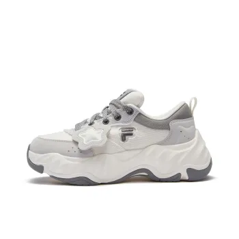FILA FUSION STARFISH II Starfish 2 Wear-Resistant Low-Top Casual Shoes Women's Snow Antarctic Gray