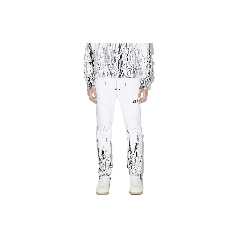 AMIRI SS23 Knitted Sweatpants Men White-1