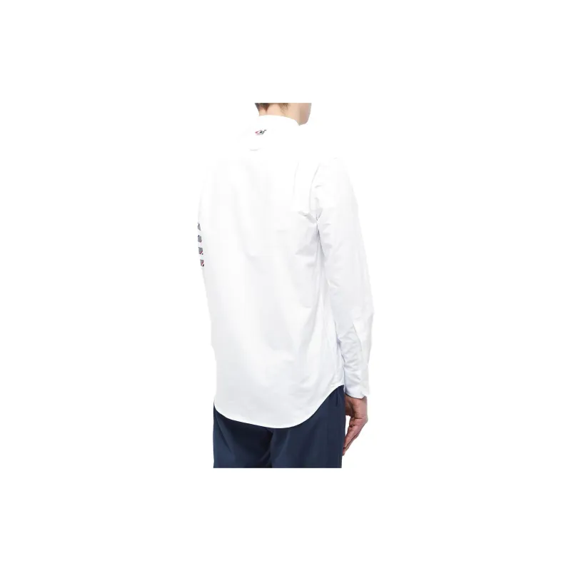 THOM BROWNE 4 Bar Striped Buttoned Shirt-2