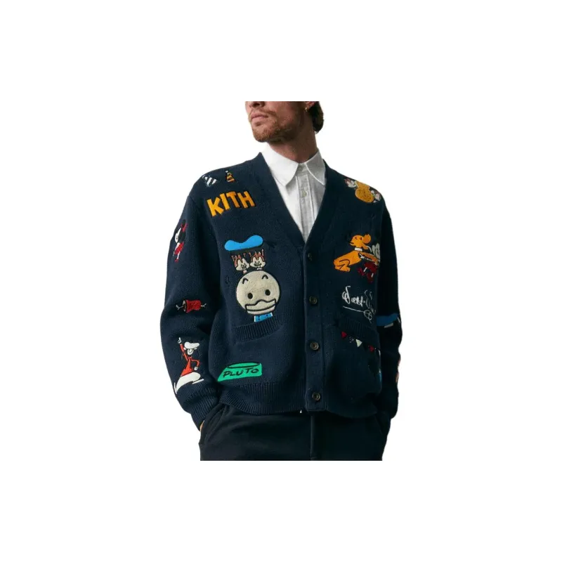 KITH For Mickey & Friends Chunky Yarn Cardigan-2