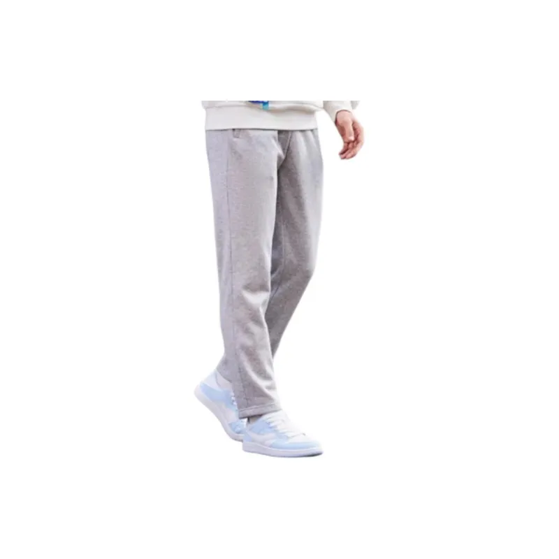 QIAODAN Casual Pants Men's Gray Heather Gray-2