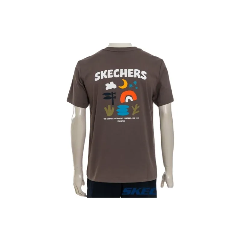 Skechers T Shirt Unisex Mushroom Brown-4