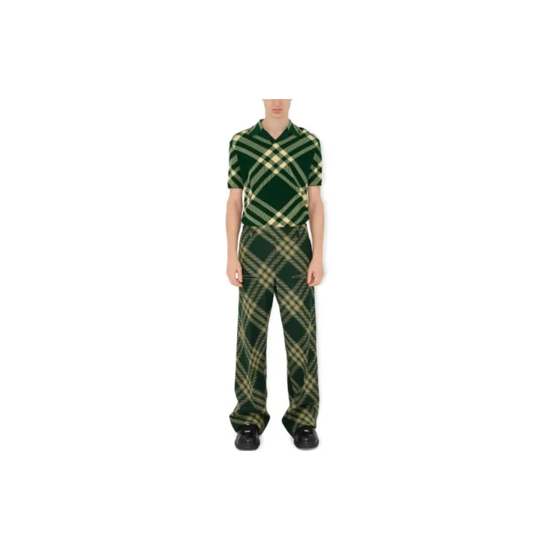 Burberry Vintage Check Fine ribbed Polo Shirt-3