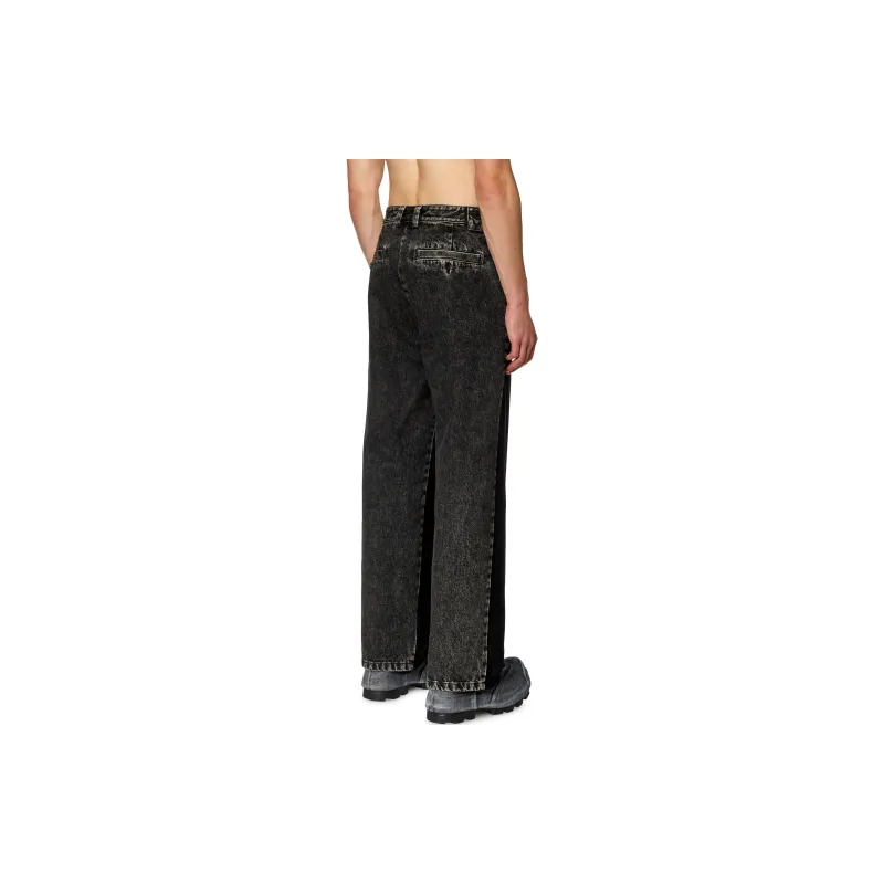 DIESEL P Wire A Panelled Denim Trousers-2