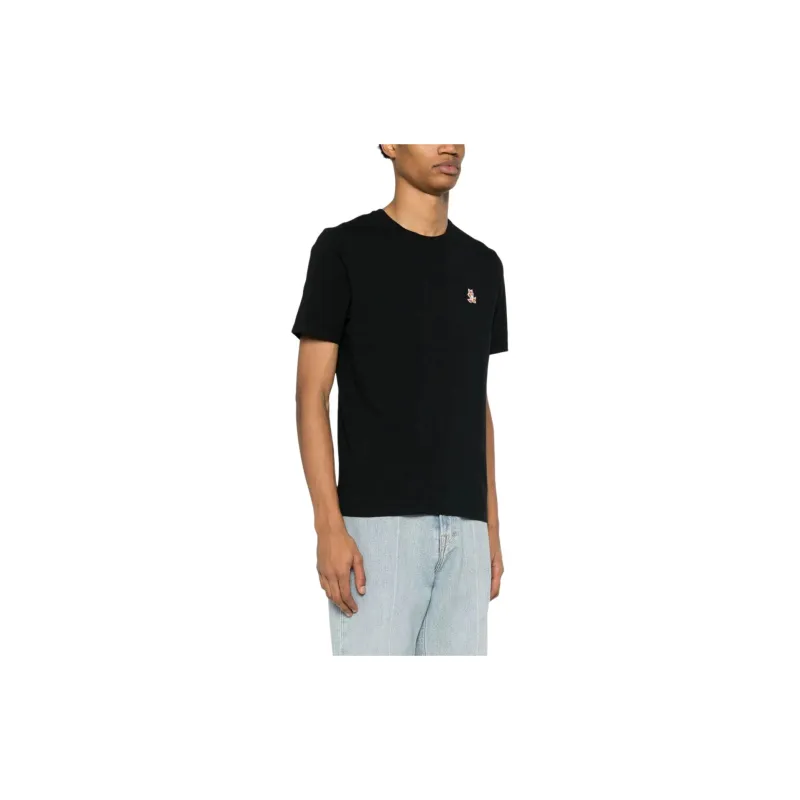 Maison Kitsune Chillax Fox Patch Crewneck T Shirt-4
