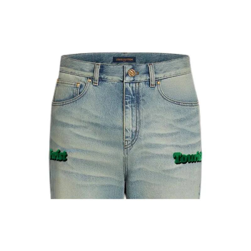 LOUIS VUITTON Tourist Vs Purist Tuffetage Denim Pants-6