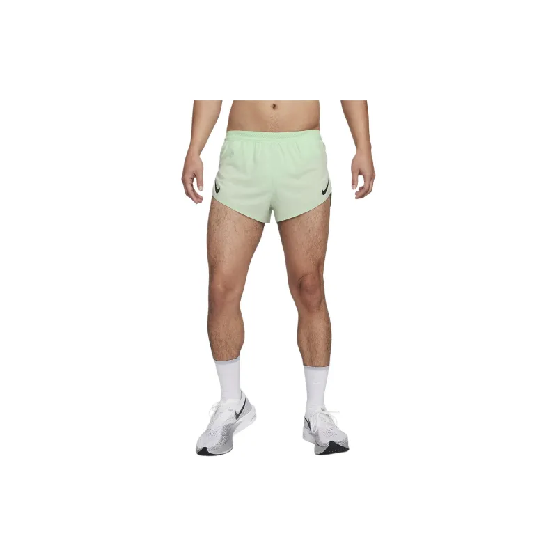 Nike AeroSwift Sports Shorts Men's Green Yellow-2