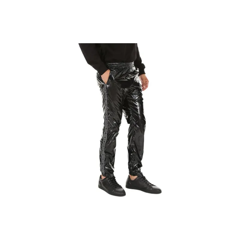 VERSACE Knitted Sweatpants Men Black-4