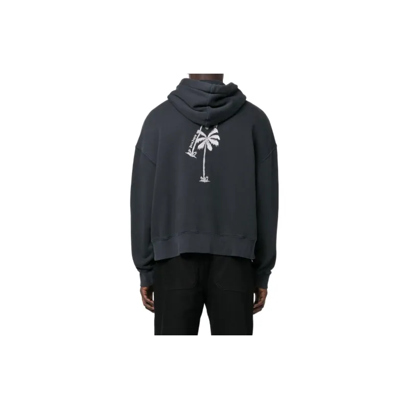 PALM ANGELS Graphic print Cotton Hoodie-3