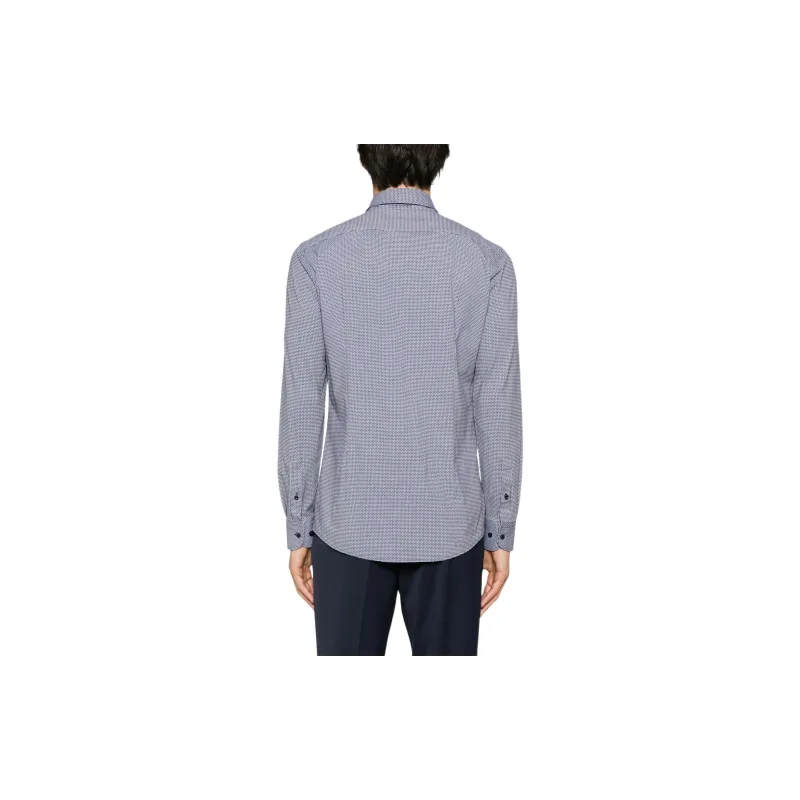 HUGO BOSS Geometric print Long sleeve Shirt-2