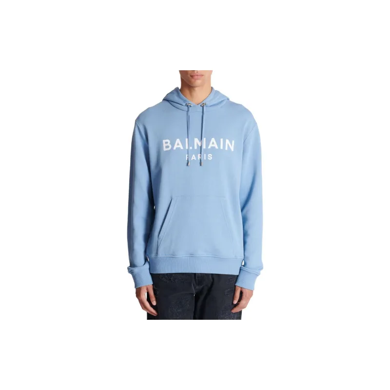 BALMAIN FW23 Sweatshirt Men's Light Blue-1