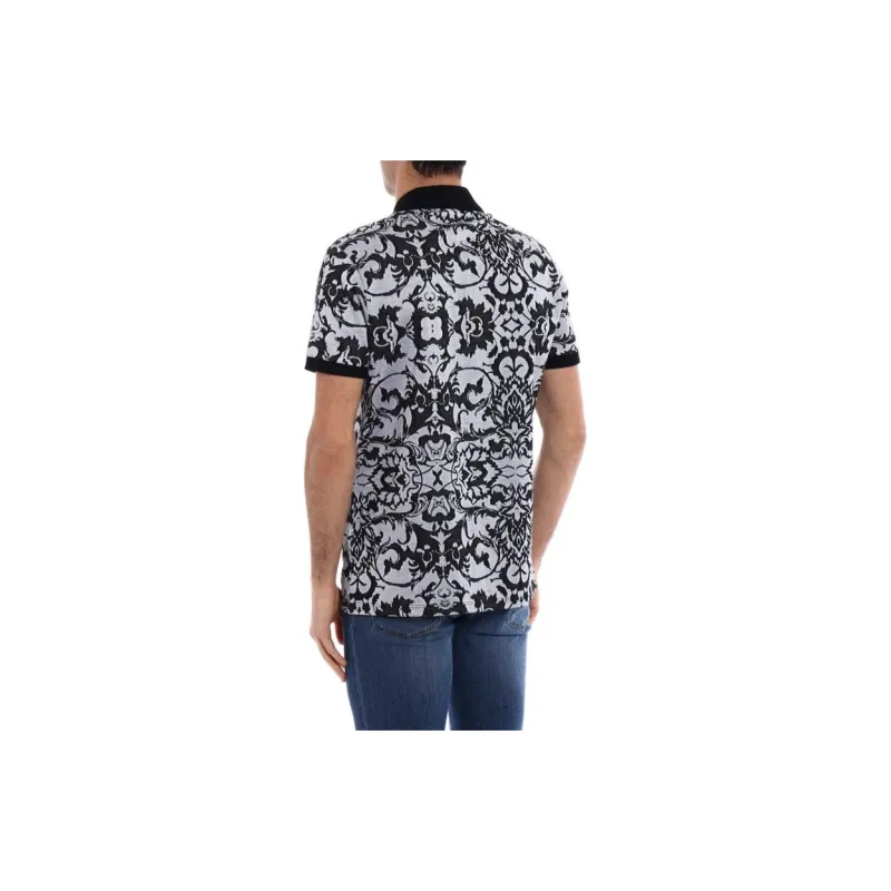 VERSACE Polo Shirts Men Black-3