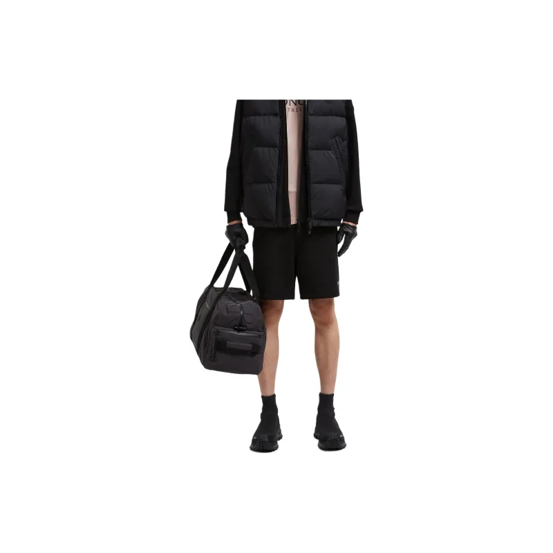 Moncler Logo Detailed Knee High Shorts-2