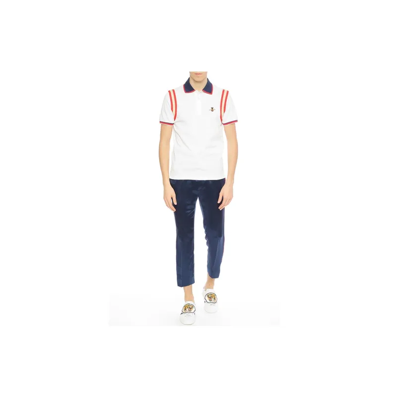 GUCCI Cotton Polo With Bee-3