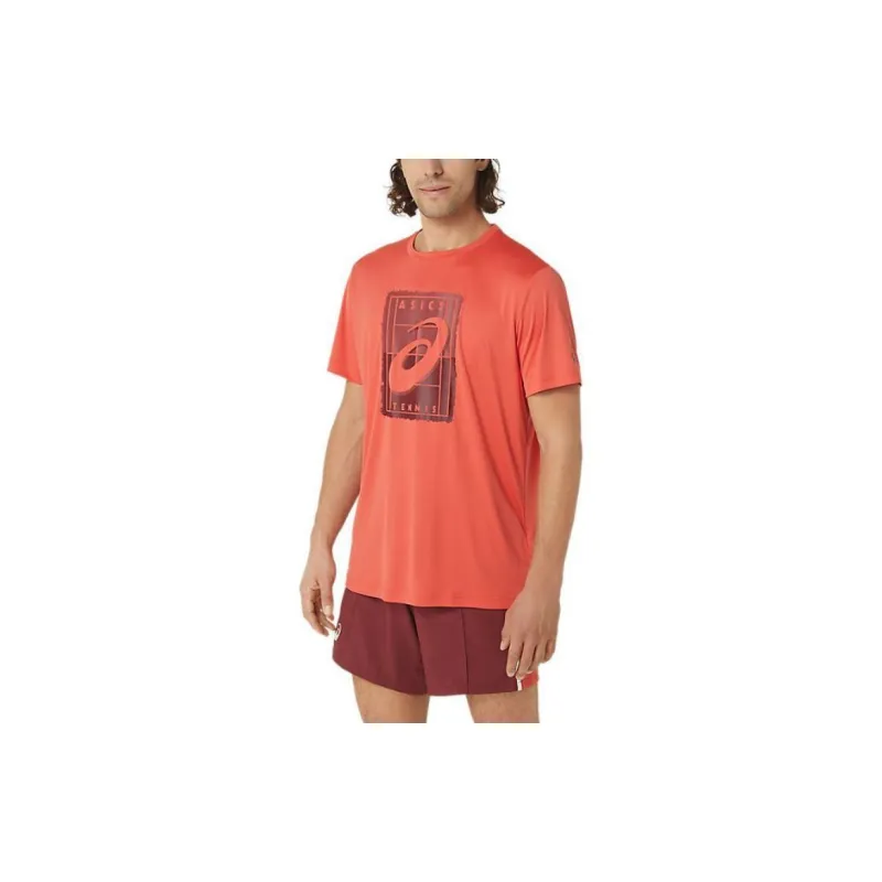 Asics T-Shirts Men Orange-3