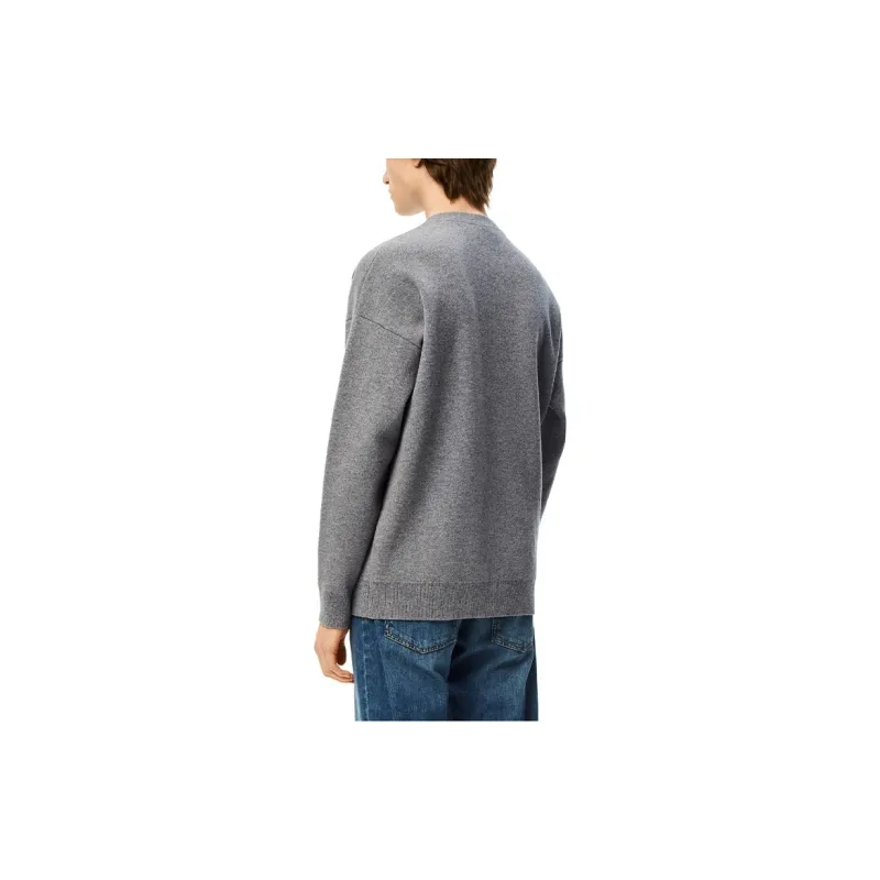 LOEWE FW22 Sweater Men's Heather Gray-3