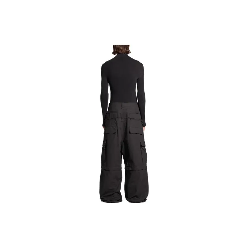 Balenciaga Cut Up Cargo Pants In Black Cargo Pants Unisex Black-2