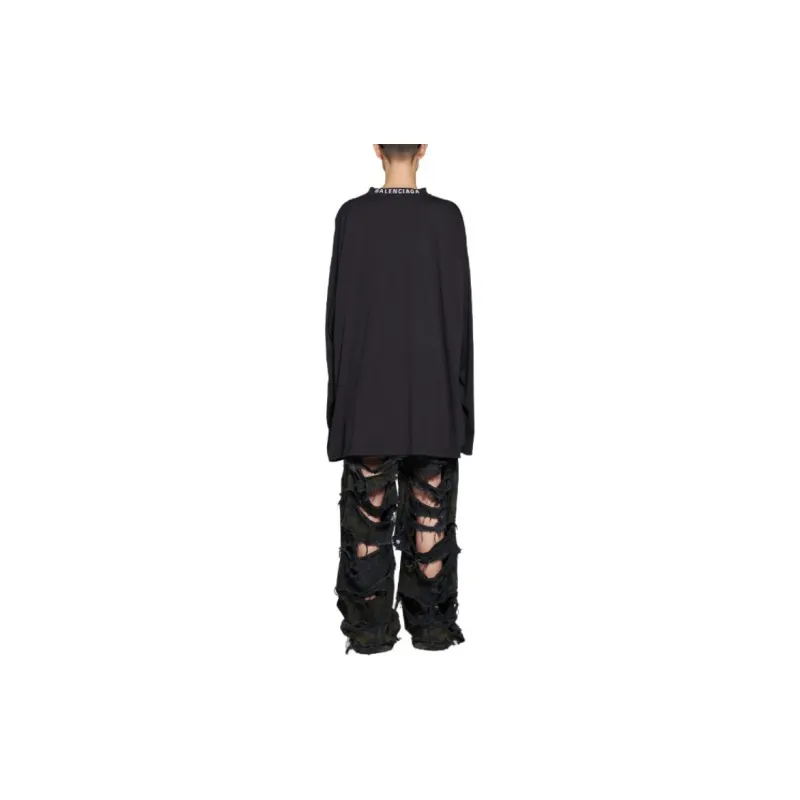 Balenciaga Logo print Cotton T Shirt-3