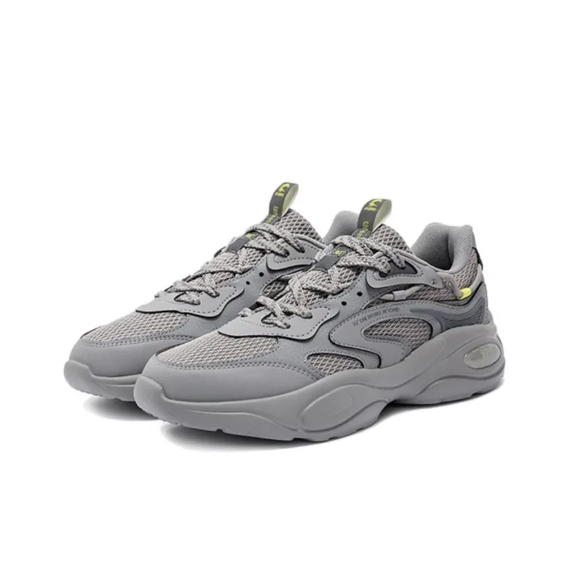 361° Surge Anti Slip Wear Resistant Low Top Chunky Sneakers Men's Gray-2